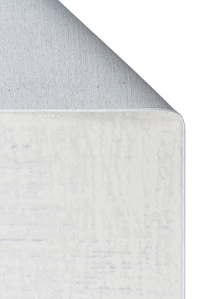 Nora NOR 02 Beyaz - Günlük Kullanıma Uygun Modern Halı – Yıkanabilir, Kaymaz Taban, İnce, Toz Vermez